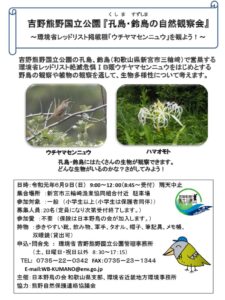 03_野鳥チラシイベントのサムネイル